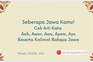 Apa.Arti Dari Ndoro Ayu Dalam.Bahasa Jawa